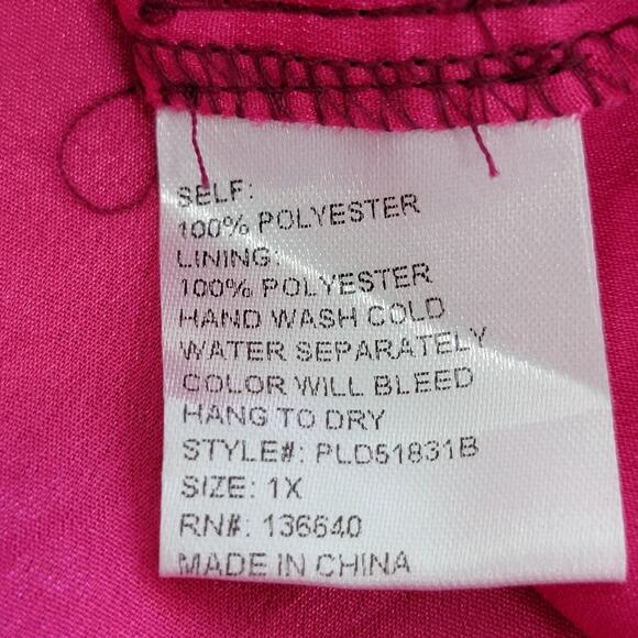 Ebony Bea Floral Open Back Dress SZ 1X - Picture 7 of 7